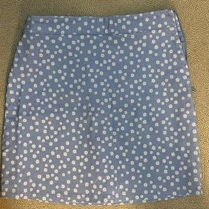 Forever 21 Blue Flower Skirt